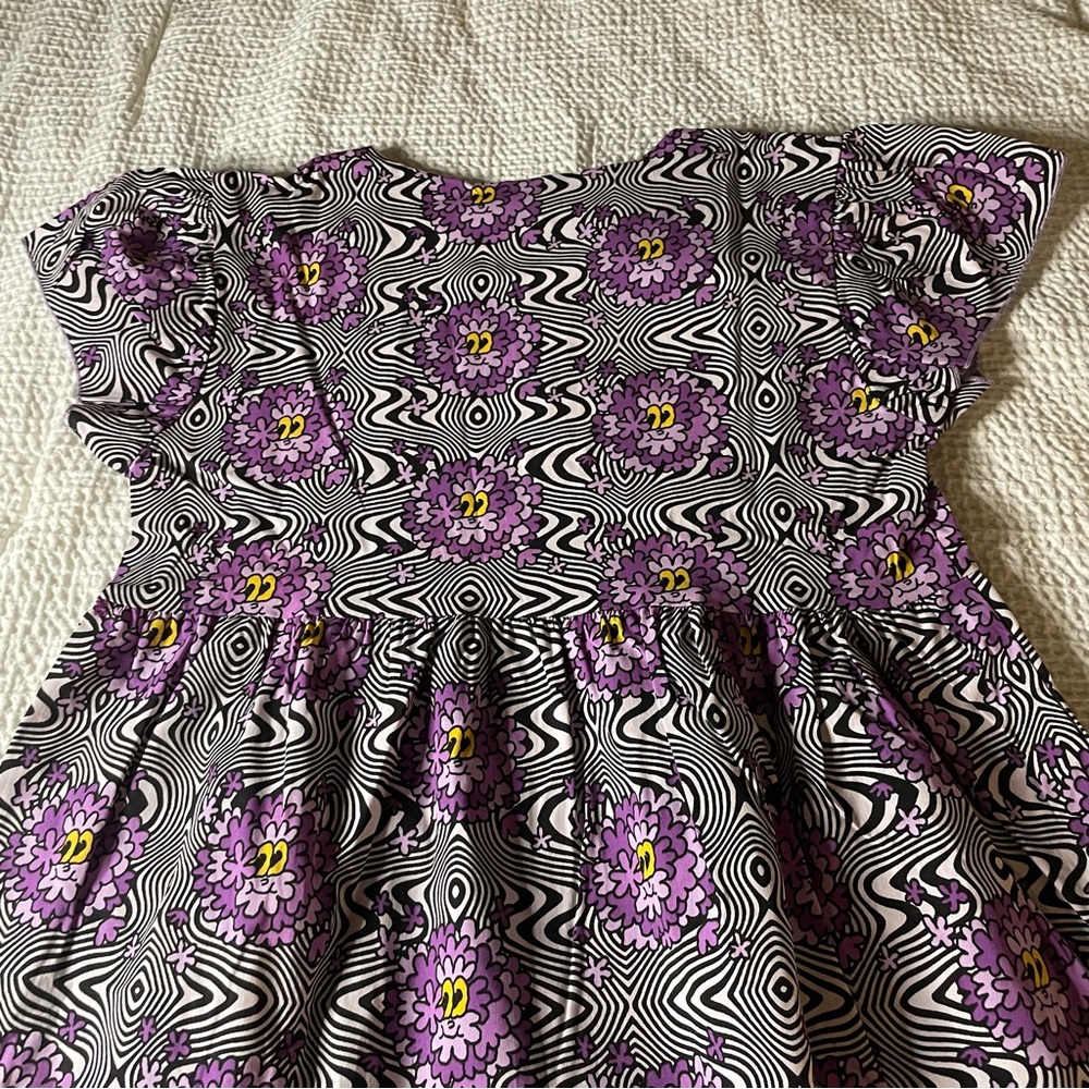 NWT Nooworks Frida dress XS Haze print